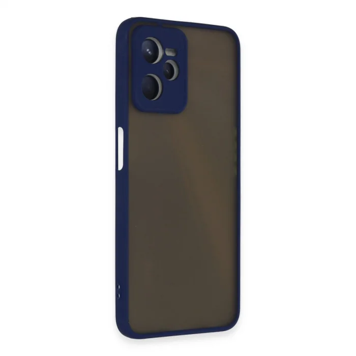 BUĞZ Realme C35 Kılıf Montreal Silikon Kapak - Lacivert