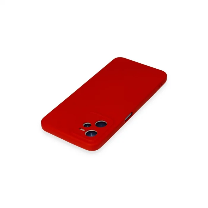 BUĞZ Realme C35 Kılıf Nano İçi Kadife Silikon - Kırmızı