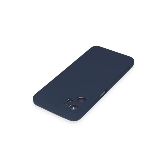 BUĞZ Realme C35 Kılıf Nano İçi Kadife Silikon - Lacivert