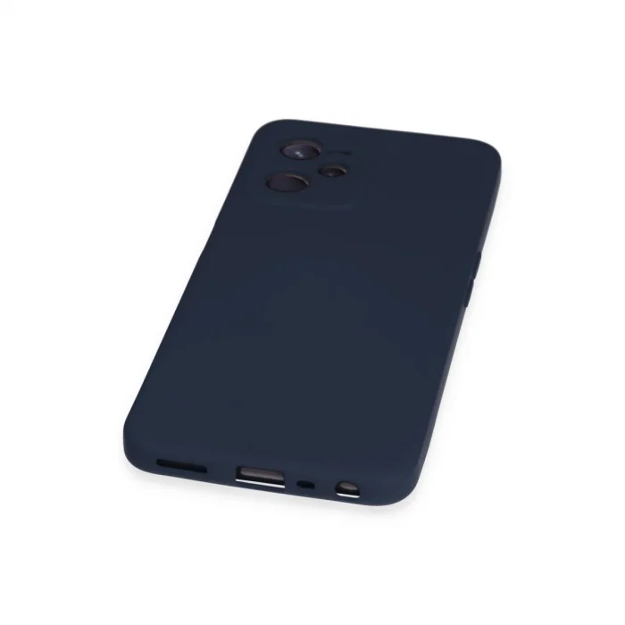 BUĞZ Realme C35 Kılıf Nano İçi Kadife Silikon - Lacivert