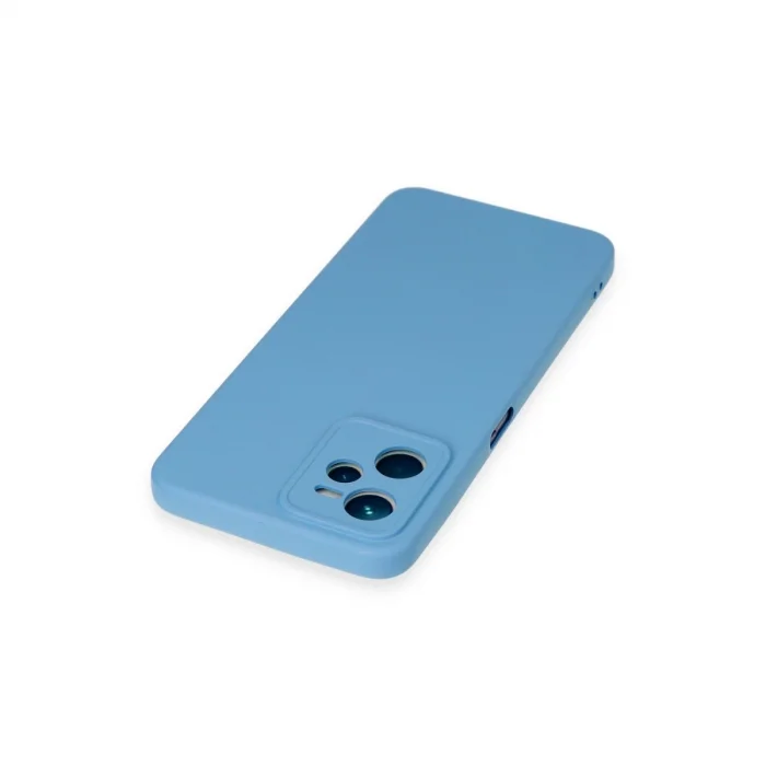 BUĞZ Realme C35 Kılıf Nano İçi Kadife Silikon - Mavi