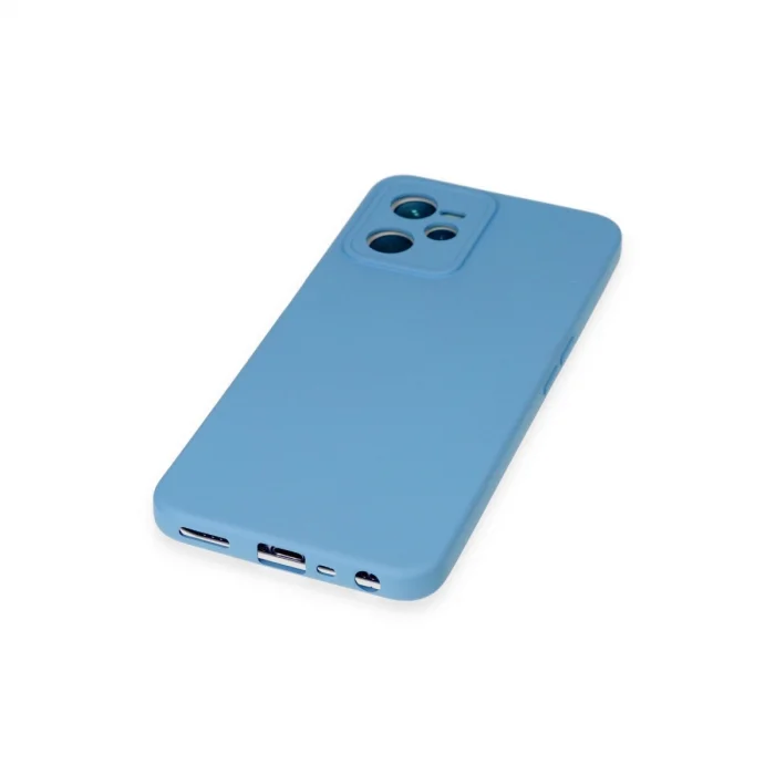 BUĞZ Realme C35 Kılıf Nano İçi Kadife Silikon - Mavi