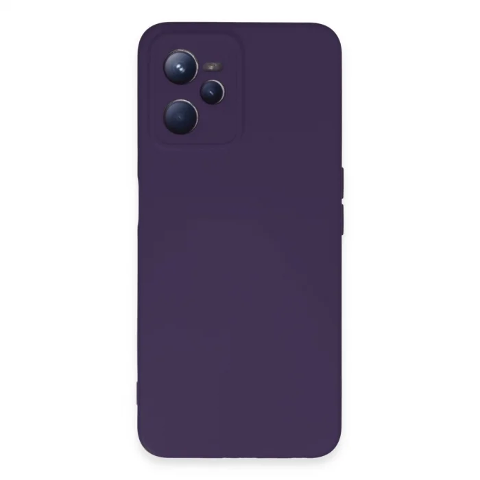BUĞZ Realme C35 Kılıf Nano İçi Kadife Silikon - Mor