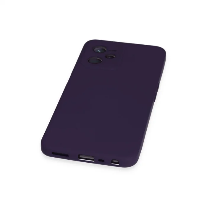 BUĞZ Realme C35 Kılıf Nano İçi Kadife Silikon - Mor
