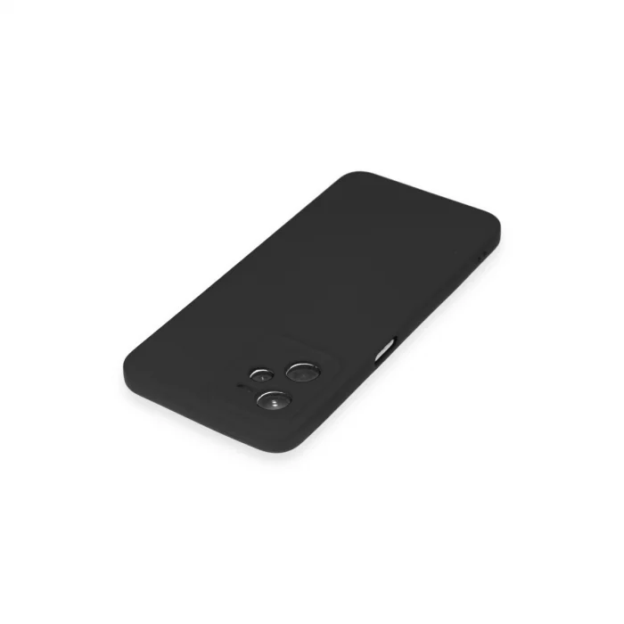 BUĞZ Realme C35 Kılıf Nano İçi Kadife Silikon - Siyah