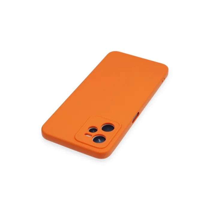BUĞZ Realme C35 Kılıf Nano İçi Kadife Silikon - Turuncu