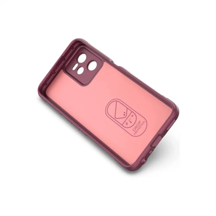 BUĞZ Realme C35 Kılıf Optimum Silikon - Bordo