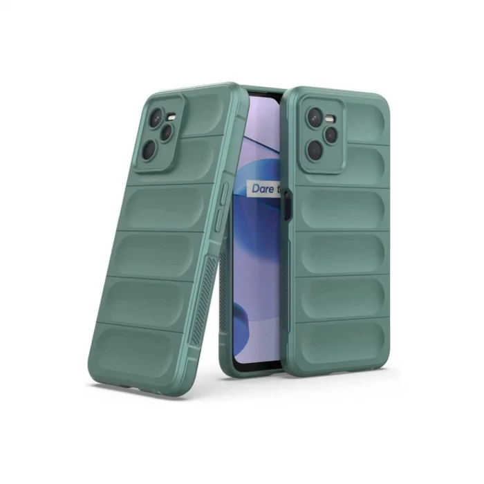 BUĞZ Realme C35 Kılıf Optimum Silikon - Koyu Yeşil