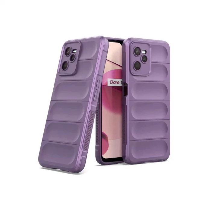 BUĞZ Realme C35 Kılıf Optimum Silikon - Mor