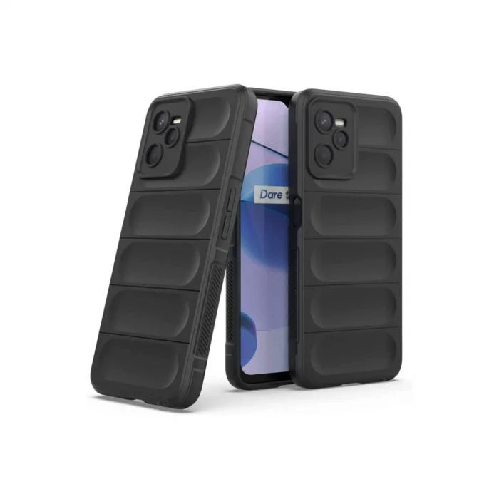 BUĞZ Realme C35 Kılıf Optimum Silikon - Siyah