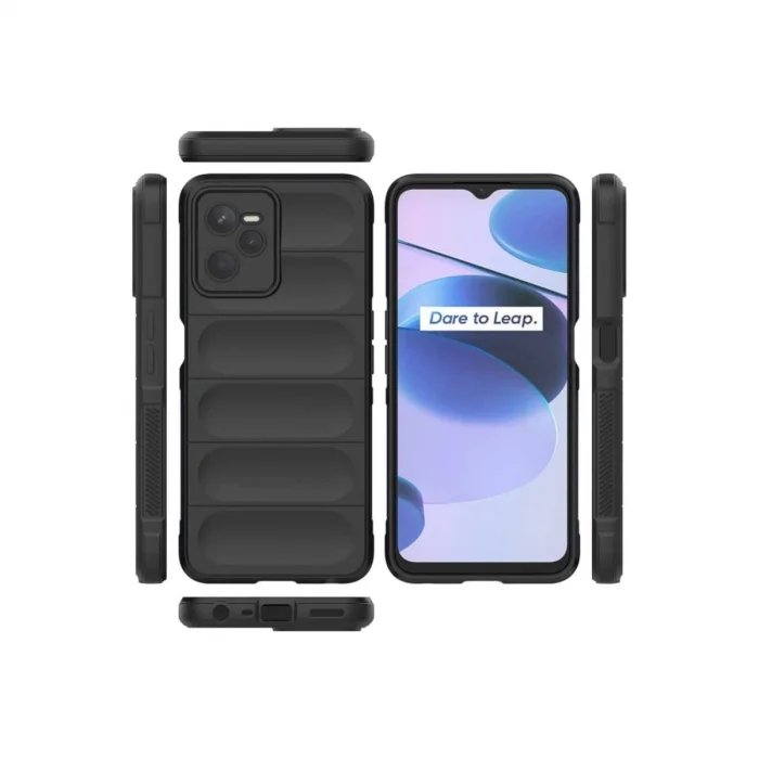 BUĞZ Realme C35 Kılıf Optimum Silikon - Siyah
