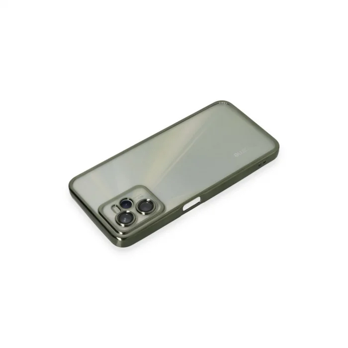 BUĞZ Realme C35 Kılıf Razer Lensli Silikon - Yeşil