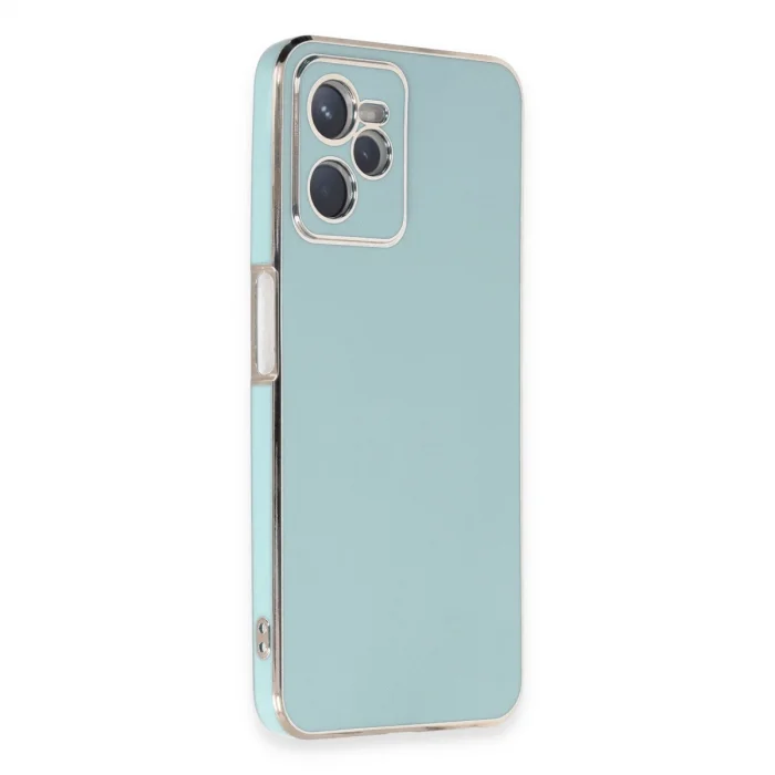 BUĞZ Realme C35 Kılıf Volet Silikon - Açık Yeşil