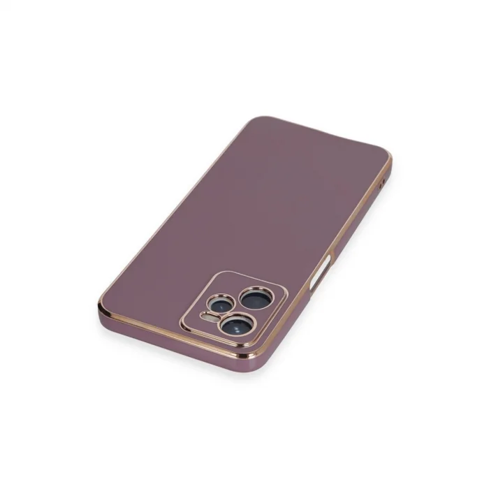 BUĞZ Realme C35 Kılıf Volet Silikon - Mor