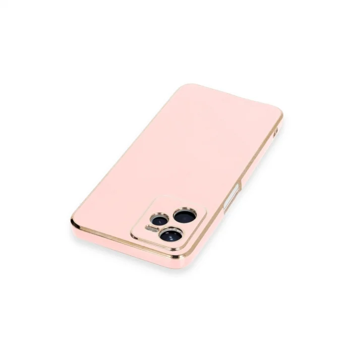 BUĞZ Realme C35 Kılıf Volet Silikon - Pembe