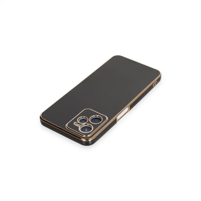 BUĞZ Realme C35 Kılıf Volet Silikon - Siyah