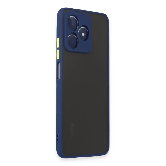 BUĞZ Realme C53 Kılıf Montreal Silikon Kapak - Lacivert