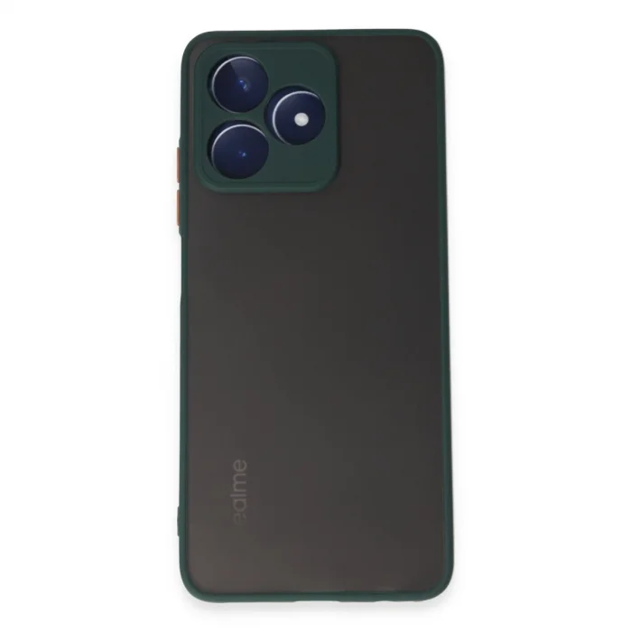 BUĞZ Realme C53 Kılıf Montreal Silikon Kapak - Yeşil