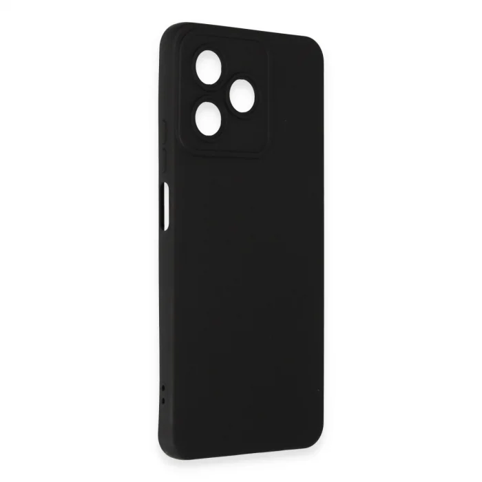 BUĞZ Realme C53 Kılıf Nano İçi Kadife Silikon - Siyah