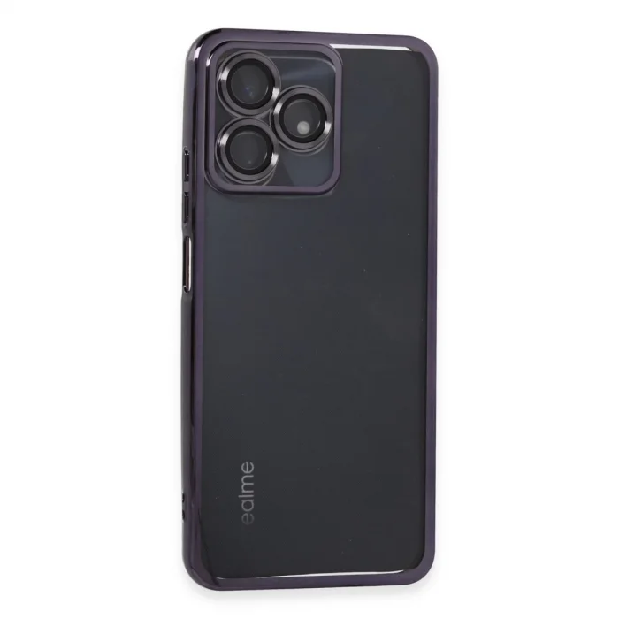 BUĞZ Realme C53 Kılıf Razer Lensli Silikon - Mor