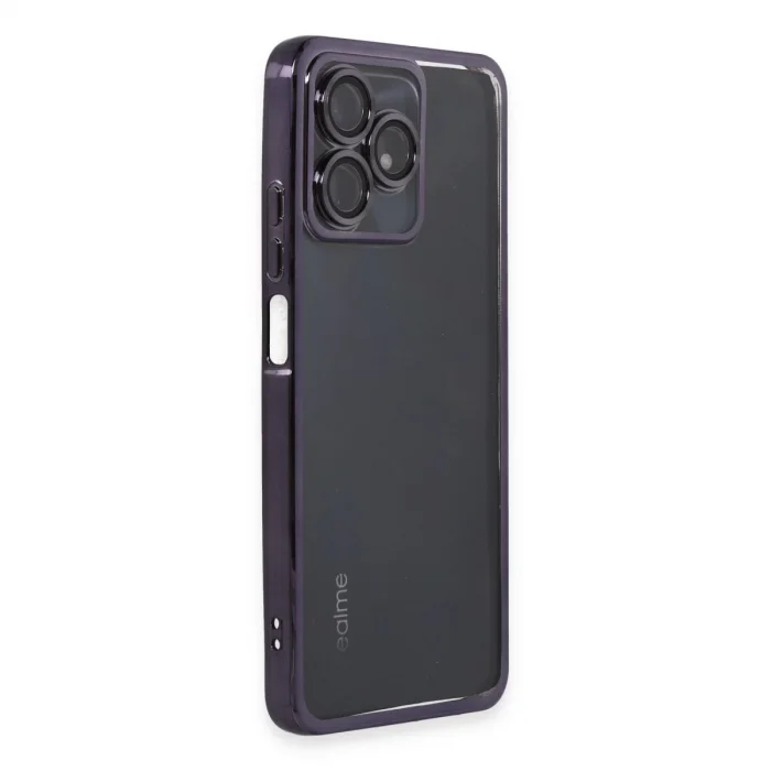 BUĞZ Realme C53 Kılıf Razer Lensli Silikon - Mor