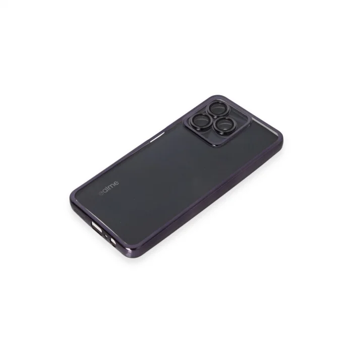 BUĞZ Realme C53 Kılıf Razer Lensli Silikon - Mor