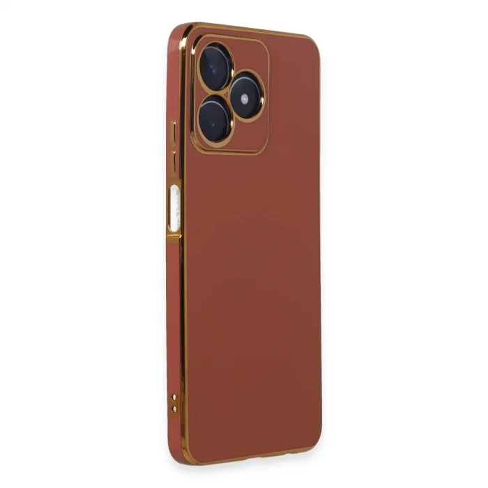 BUĞZ Realme C53 Kılıf Volet Silikon - Kırmızı