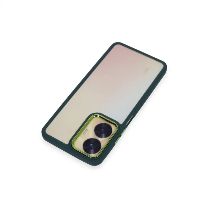 BUĞZ Realme C55 Kılıf Dora Kapak - Haki Yeşil