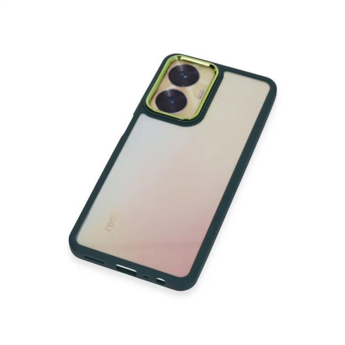BUĞZ Realme C55 Kılıf Dora Kapak - Haki Yeşil