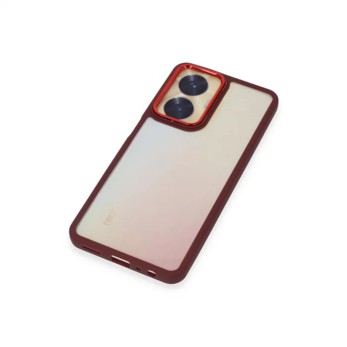 BUĞZ Realme C55 Kılıf Dora Kapak - Kırmızı