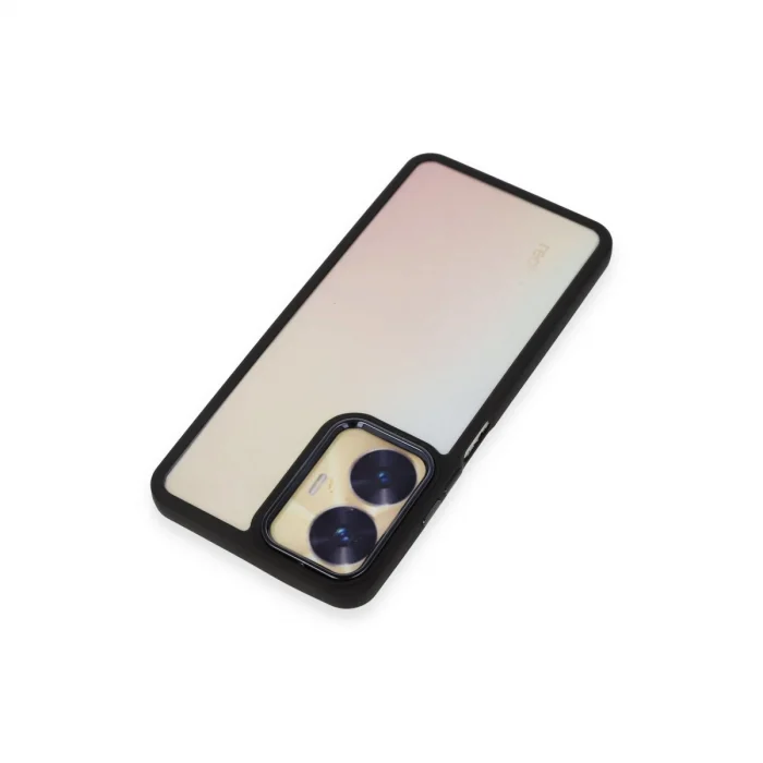 BUĞZ Realme C55 Kılıf Dora Kapak - Siyah