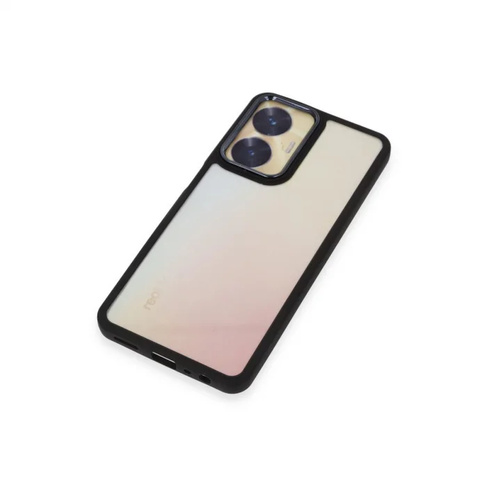 BUĞZ Realme C55 Kılıf Dora Kapak - Siyah