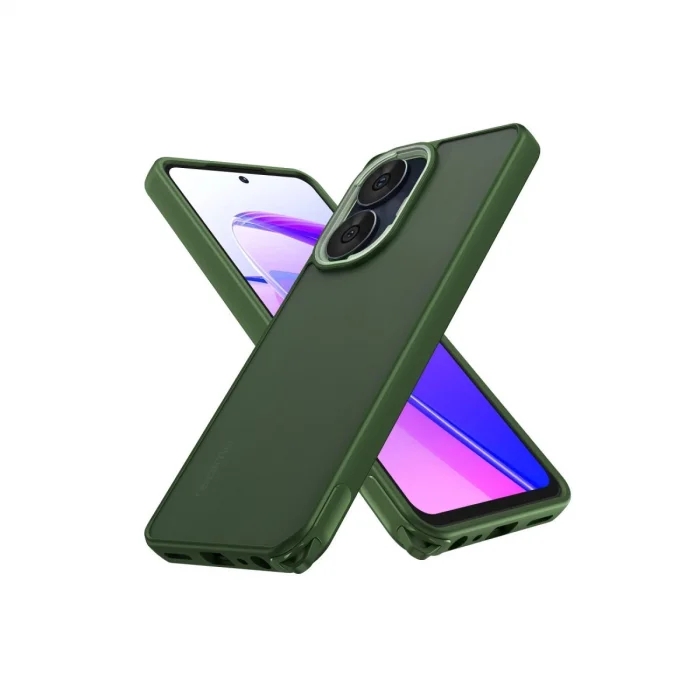 BUĞZ Realme C55 Kılıf Elegant Kapak - Yeşil