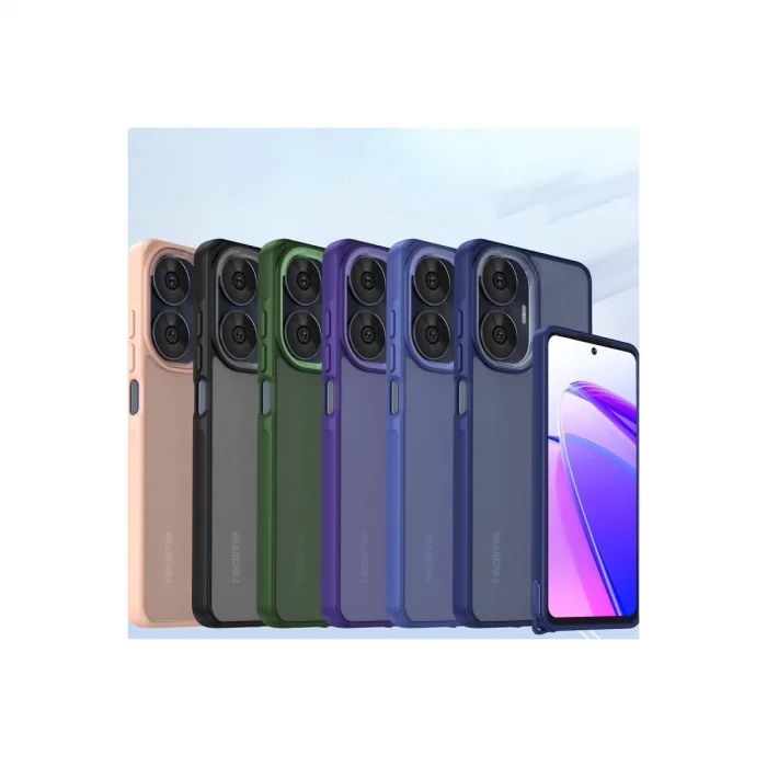 BUĞZ Realme C55 Kılıf Elegant Kapak - Yeşil