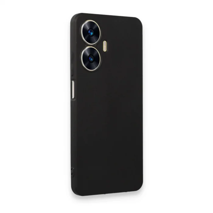 BUĞZ Realme C55 Kılıf First Silikon - Siyah