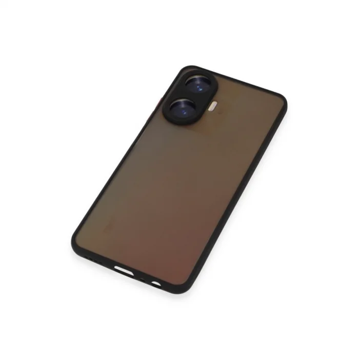 BUĞZ Realme C55 Kılıf Montreal Silikon Kapak - Siyah