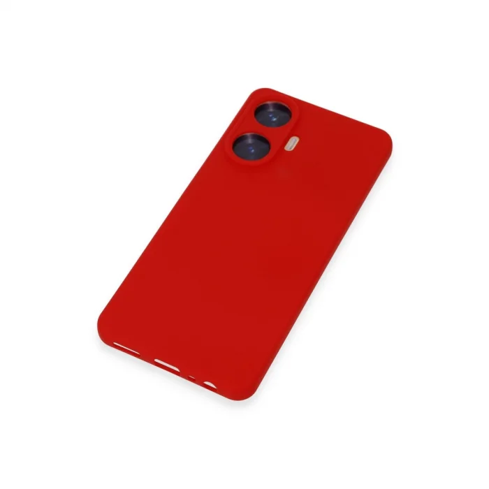 BUĞZ Realme C55 Kılıf Nano İçi Kadife Silikon - Kırmızı