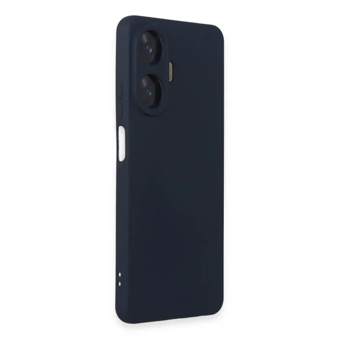 BUĞZ Realme C55 Kılıf Nano İçi Kadife Silikon - Lacivert