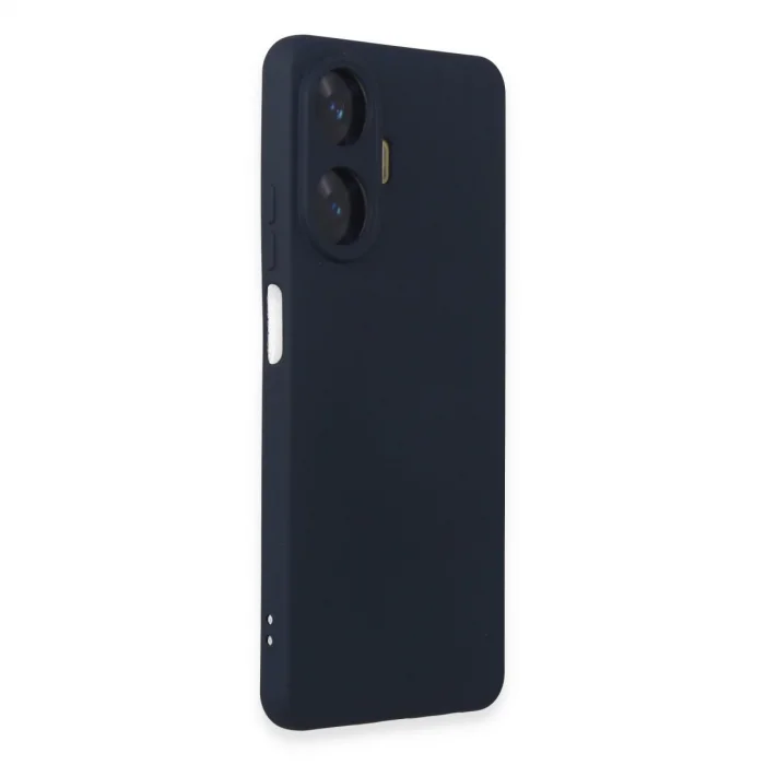 BUĞZ Realme C55 Kılıf Nano İçi Kadife Silikon - Lacivert