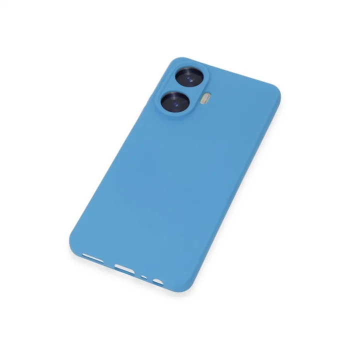 BUĞZ Realme C55 Kılıf Nano İçi Kadife Silikon - Mavi