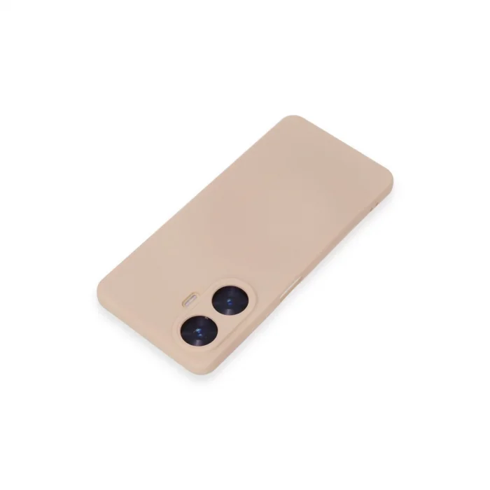 BUĞZ Realme C55 Kılıf Nano İçi Kadife Silikon - Pudra