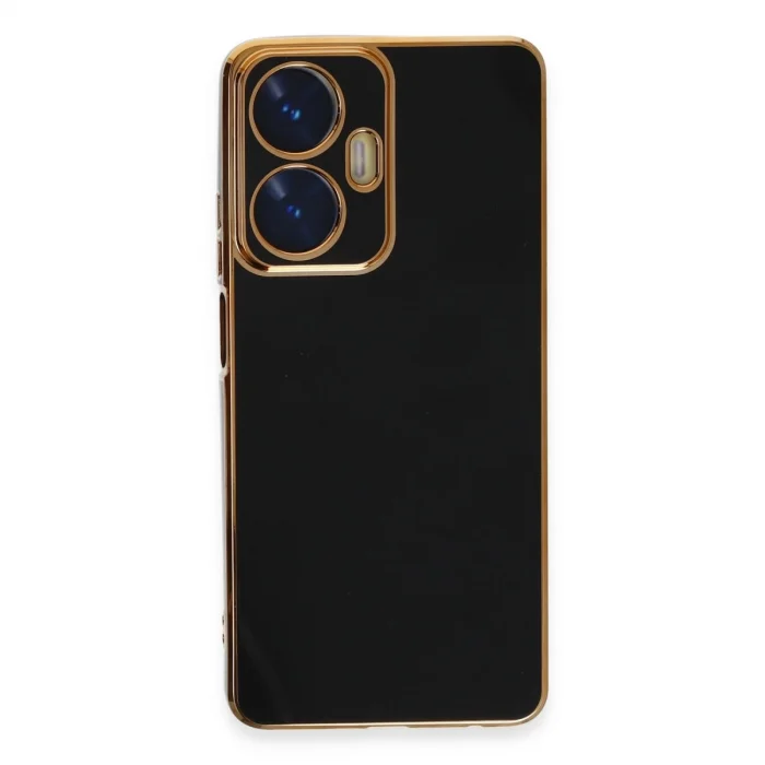 BUĞZ Realme C55 Kılıf Volet Silikon - Siyah