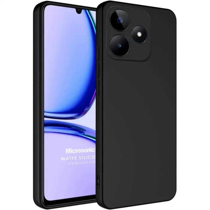 BUĞZ Realme C61 Kılıf First Silikon - Siyah