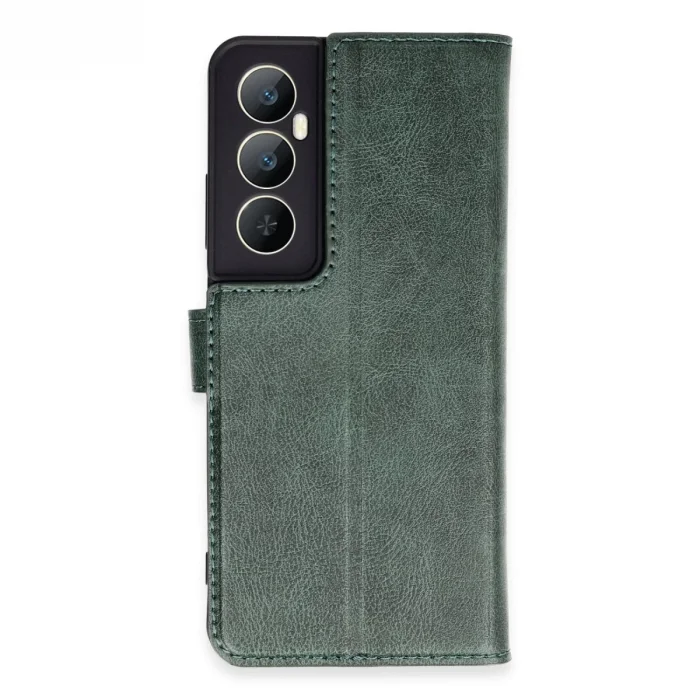 BUĞZ Realme C65 Kılıf Trend S Plus Kapaklı Kılıf - Yeşil