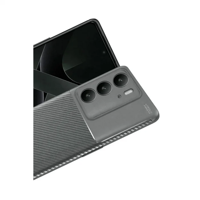 BUĞZ Realme C75 4g Auto Focus Karbon Kapak - Gri