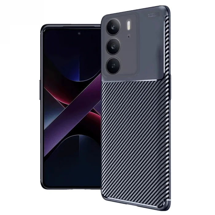 BUĞZ Realme C75 4g Auto Focus Karbon Kapak - Lacivert