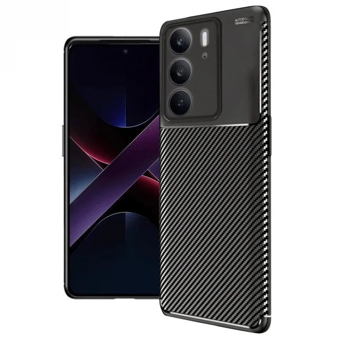 BUĞZ Realme C75 4g Auto Focus Karbon Kapak - Siyah
