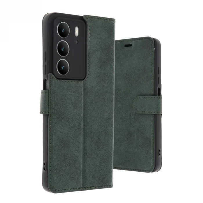 BUĞZ Realme C75 4g Trend S Plus Kapaklı Kılıf - Koyu Yeşil