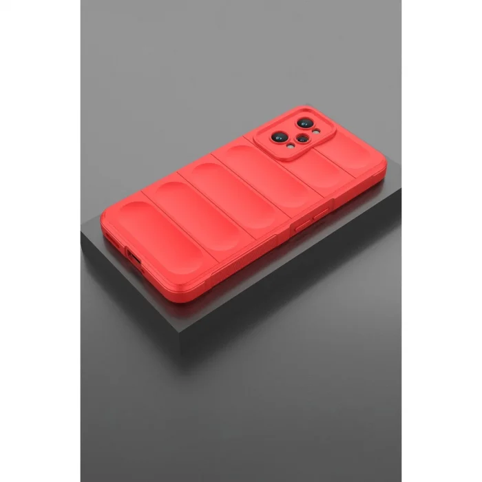 BUĞZ Realme Gt2 5g Kılıf Optimum Silikon - Kırmızı