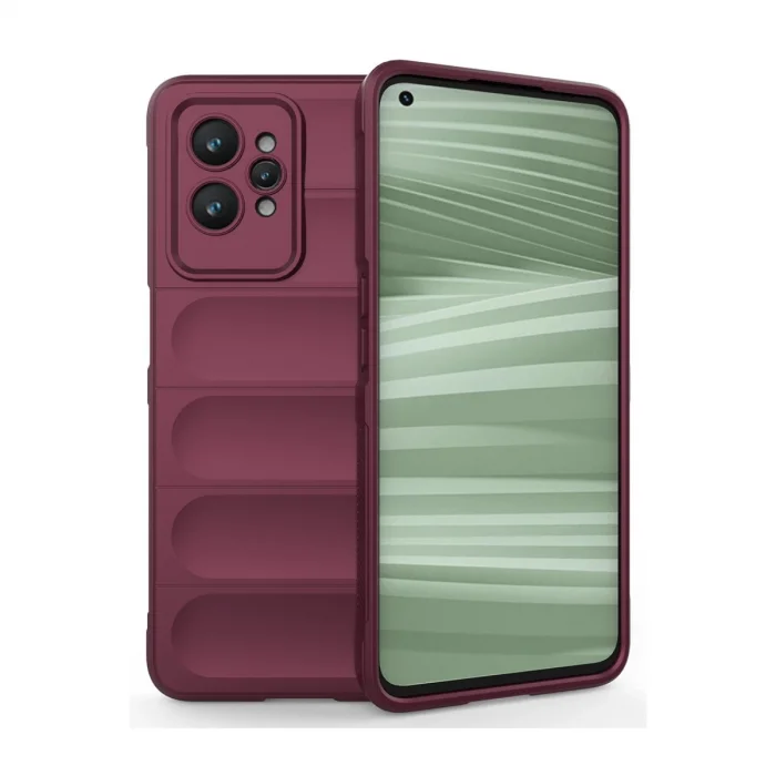 BUĞZ Realme Gt2 Pro 5g Kılıf Optimum Silikon - Bordo